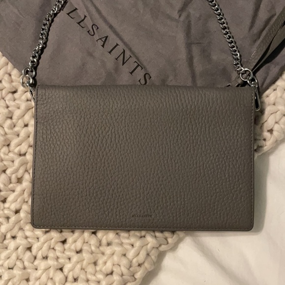 NWOT All Saints Fetch Crossbody GRAY - Picture 4 of 8
